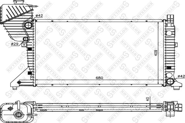 Stellox 81-03338-SX - Радиатор, охлаждане на двигателя vvparts.bg