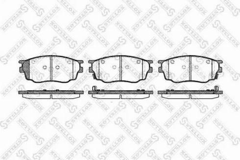 Stellox 811 022-SX - Комплект спирачно феродо, дискови спирачки vvparts.bg