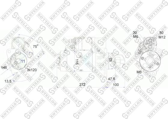 Stellox 88-02030-SX - Стартер vvparts.bg