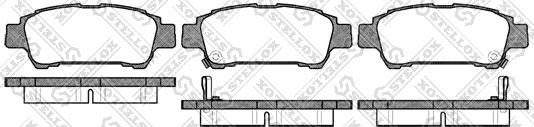 Stellox 831 002-SX - Комплект спирачно феродо, дискови спирачки vvparts.bg