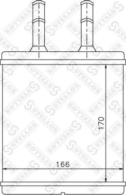 Stellox 82-05018-SX - Топлообменник, отопление на вътрешното пространство vvparts.bg