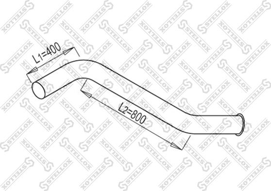 Stellox 82-03702-SX - Изпускателна тръба vvparts.bg