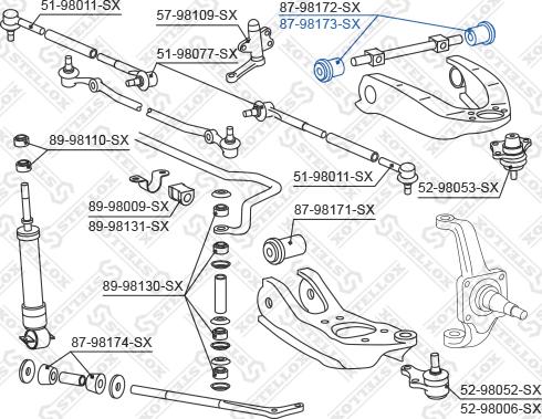 Stellox 87-98173-SX - Тампон, носач vvparts.bg