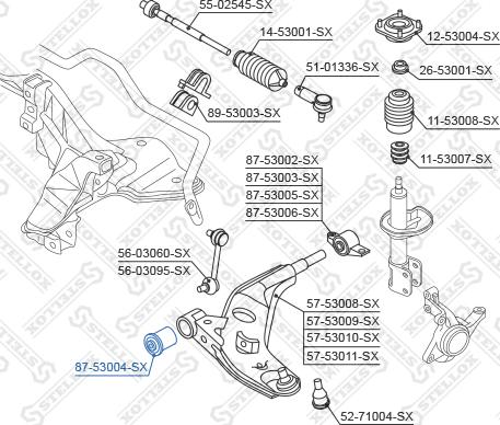 Stellox 87-53004-SX - Тампон, носач vvparts.bg