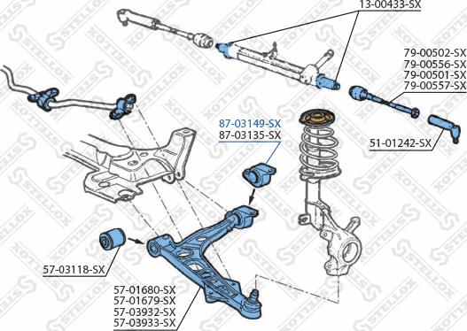 Stellox 87-03149-SX - Тампон, носач vvparts.bg