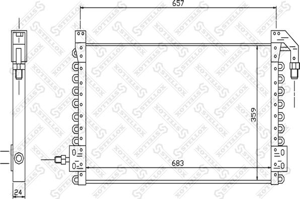 Stellox 87-39106-SX - Кондензатор, климатизация vvparts.bg