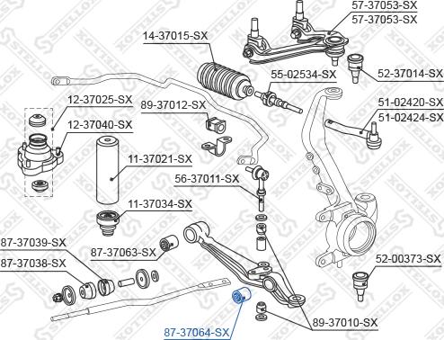 Stellox 87-37064-SX - Тампон, носач vvparts.bg