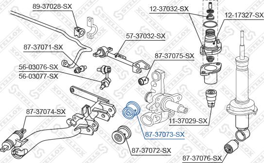 Stellox 87-37073-SX - Тампон, носач vvparts.bg