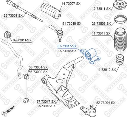 Stellox 87-73017-SX - Тампон, носач vvparts.bg