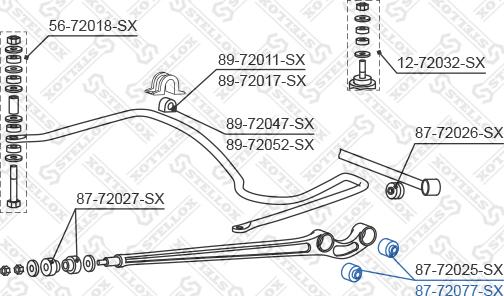 Stellox 87-72077-SX - Тампон, носач vvparts.bg