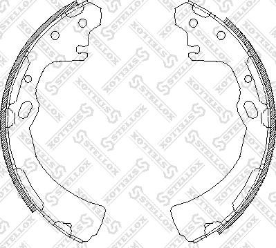 Stellox 395 100-SX - Комплект спирачна челюст vvparts.bg