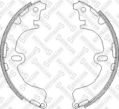 Stellox 391 100-SX - Комплект спирачна челюст vvparts.bg