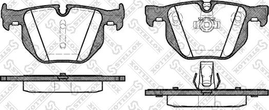 Stellox 392 060-SX - Комплект спирачно феродо, дискови спирачки vvparts.bg