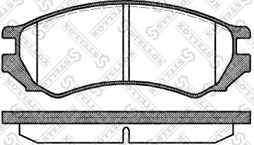 Stellox 355 000-SX - Комплект спирачно феродо, дискови спирачки vvparts.bg