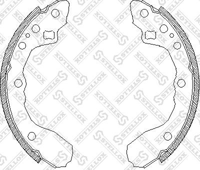 Stellox 355 100-SX - Комплект спирачна челюст vvparts.bg