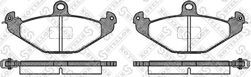 Stellox 356 010-SX - Комплект спирачно феродо, дискови спирачки vvparts.bg