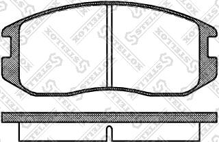 Stellox 368 000-SX - Комплект спирачно феродо, дискови спирачки vvparts.bg