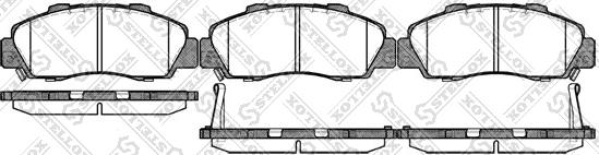 Stellox 362 032B-SX - Комплект спирачно феродо, дискови спирачки vvparts.bg