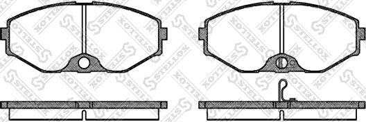 Stellox 386 002B-SX - Комплект спирачно феродо, дискови спирачки vvparts.bg