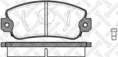 Stellox 383 002-SX - Комплект спирачно феродо, дискови спирачки vvparts.bg