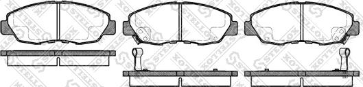 Stellox 335 002-SX - Комплект спирачно феродо, дискови спирачки vvparts.bg