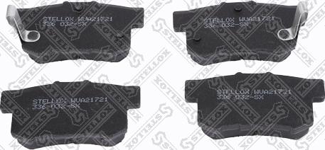 Stellox 336 032-SX - Комплект спирачно феродо, дискови спирачки vvparts.bg