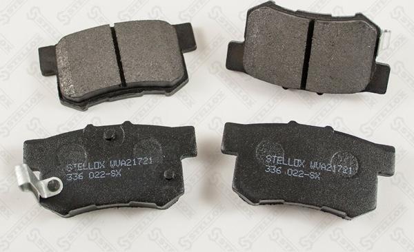 Stellox 336 022-SX - Комплект спирачно феродо, дискови спирачки vvparts.bg