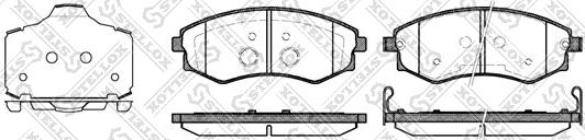 Stellox 329 003B-SX - Комплект спирачно феродо, дискови спирачки vvparts.bg