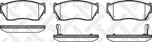 Stellox 375 002-SX - Комплект спирачно феродо, дискови спирачки vvparts.bg