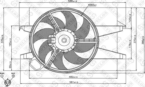 Stellox 29-99403-SX - Вентилатор, охлаждане на двигателя vvparts.bg