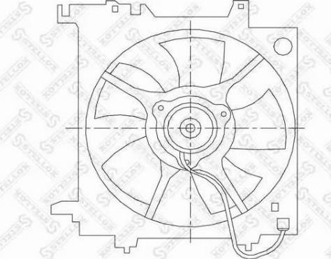 Stellox 29-99425-SX - Вентилатор, охлаждане на двигателя vvparts.bg