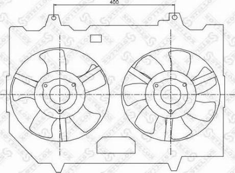 Stellox 29-99426-SX - Вентилатор, охлаждане на двигателя vvparts.bg