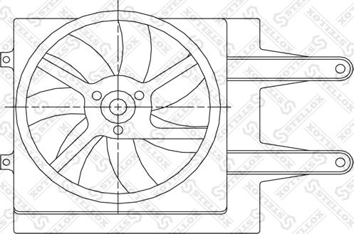 Stellox 29-99258-SX - Вентилатор, охлаждане на двигателя vvparts.bg