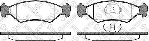 Stellox 296 015-SX - Комплект спирачно феродо, дискови спирачки vvparts.bg