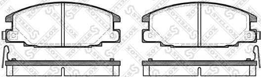 Stellox 249 004B-SX - Комплект спирачно феродо, дискови спирачки vvparts.bg