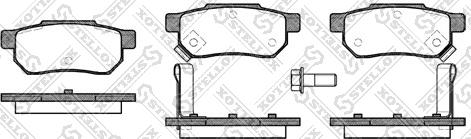 Stellox 244 002-SX - Комплект спирачно феродо, дискови спирачки vvparts.bg