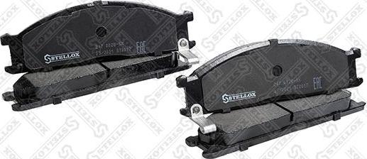 Stellox 247 002B-SX - Комплект спирачно феродо, дискови спирачки vvparts.bg