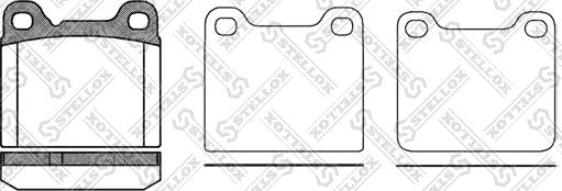 Stellox 268 010-SX - Комплект спирачно феродо, дискови спирачки vvparts.bg