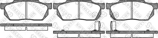 Stellox 204 002-SX - Комплект спирачно феродо, дискови спирачки vvparts.bg