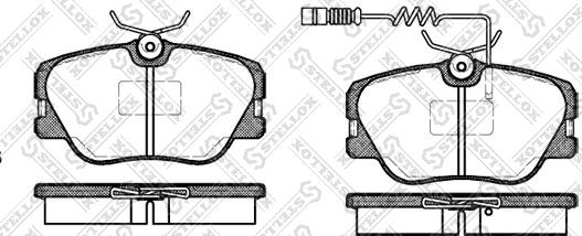 Stellox 200 002B-SX - Комплект спирачно феродо, дискови спирачки vvparts.bg