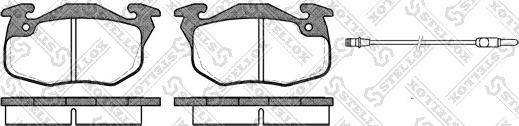 Stellox 203 002-SX - Комплект спирачно феродо, дискови спирачки vvparts.bg