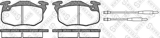 Stellox 203 034B-SX - Комплект спирачно феродо, дискови спирачки vvparts.bg