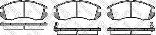 Stellox 202 012-SX - Комплект спирачно феродо, дискови спирачки vvparts.bg