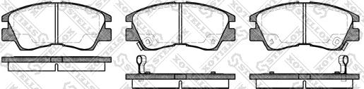 Stellox 286 002-SX - Комплект спирачно феродо, дискови спирачки vvparts.bg