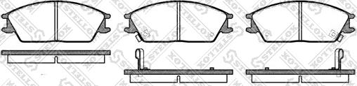 Stellox 235 002-SX - Комплект спирачно феродо, дискови спирачки vvparts.bg