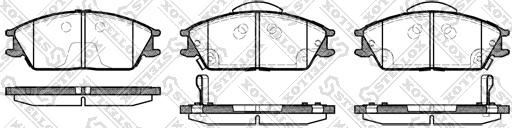 Stellox 235 022L-SX - Комплект спирачно феродо, дискови спирачки vvparts.bg