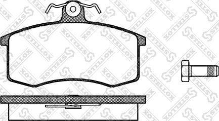 Stellox 232 000-SX - Комплект спирачно феродо, дискови спирачки vvparts.bg