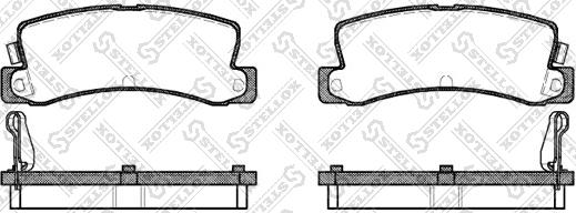 Stellox 225 004-SX - Комплект спирачно феродо, дискови спирачки vvparts.bg