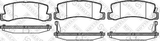 Stellox 225 022-SX - Комплект спирачно феродо, дискови спирачки vvparts.bg