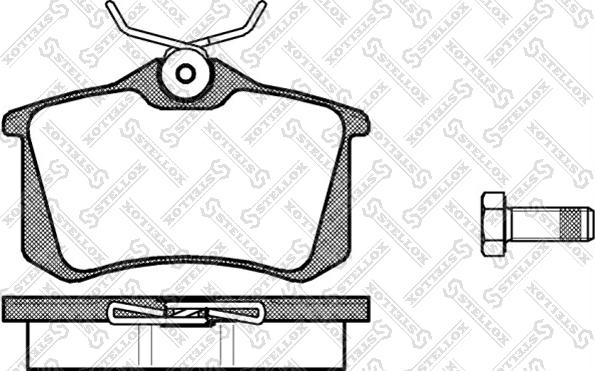 Stellox 274 000B-SX - Комплект спирачно феродо, дискови спирачки vvparts.bg